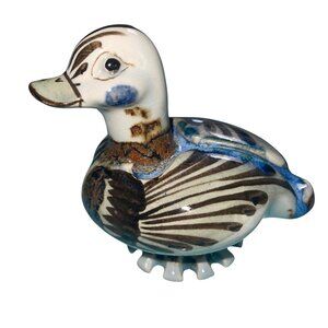 Ken Edwards Vintage Tonala Folk Art Duck Figurine Mexican